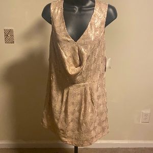 NWT FREE PEOPLE  Paris Rock Sequin French ROSE DRESS